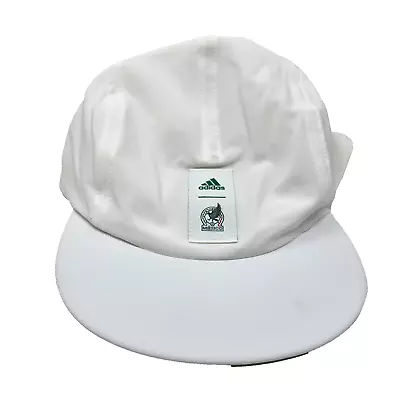 Adidas Mexico AeroReady Soccer Football FMF Inclu Cap Hat White OSFA HP1332 New • $21.50