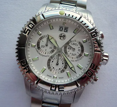 $553.52 • Buy Alfa Romeo Classic Racing Sport Car Alfisti Accessory Swiss Chronograph Watch