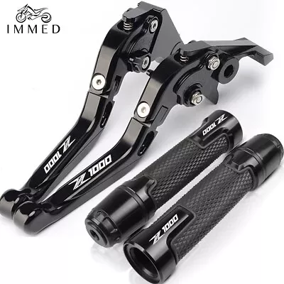 For Kawasaki Z1000 2003-2018 Motorcycle Brake Clutch Levers Handlebar Grips Sets • $57.33