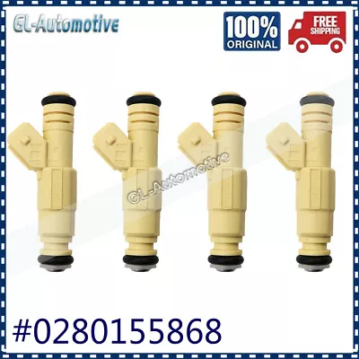 NEW Set Of 4 - 36lb Fuel Injectors For Ford Chrysler BMW # 0280155868 • $30.66