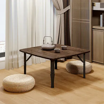Multifunctional Low Folding Table Japanese Floor Coffee Table Laptop Tatami Desk • £19.95
