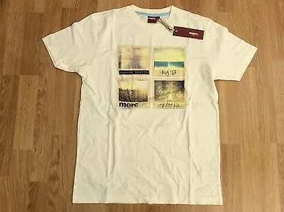 Mens Merc London Retro Mod T-shirt Cream Size S  • £12.50