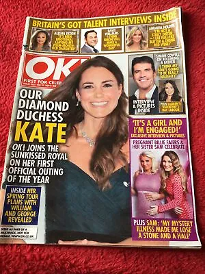 Issue 91825 Feb 2014OK! Magazine Our Diamond Duchess KatealeshaDavid Walliam • £0.99