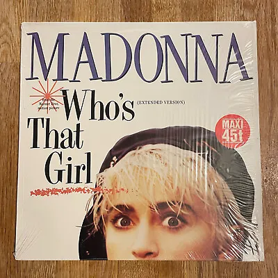 MADONNA WHO'S THAT GIRL 12  VINYL German Press 920 692-0 . 3 TRACK BOX SPINED • £19.99