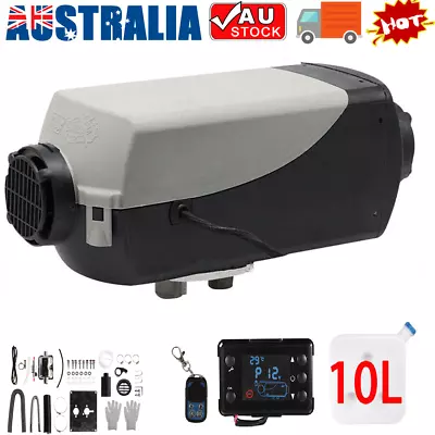 Air Diesel Heater 12V 5KW Thermostat Caravan Motorhome RV Tank Remote Control • $108