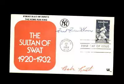 Fred Frankhouse Signed 1983 FDC Babe Ruth Cache New York Yankees Autograph • $20