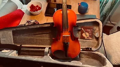 🎻 Eastar 4/4 Full Size Acoustic Violin Student Fiddle With Case Shoulder Rest • $35