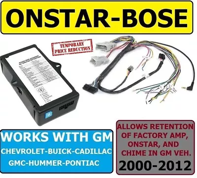 Bose-onstar-adapter 2000-2013 Gm Car Truck Suv Van Car Radio Stereo Installation • $117