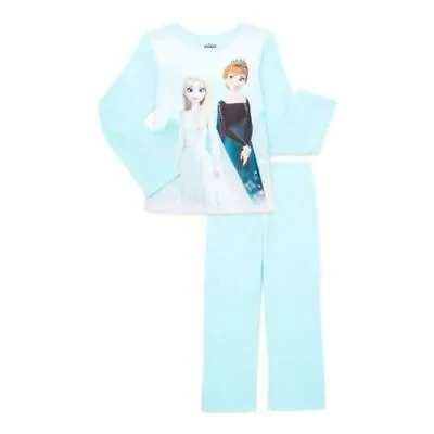 Frozen Girls Pajamas Sleep Set 2-Piece Blue Disney Size 6/6X New • $15.99