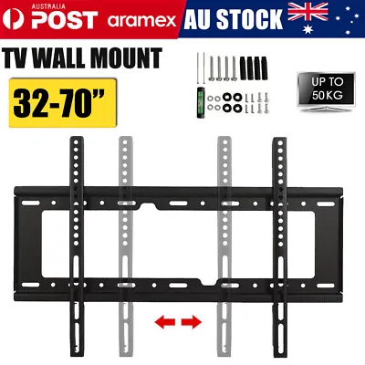 $14.90 • Buy TV Wall Mount Bracket Flat Slim LCD LED 32 40 42 47 50 55 60 62 65 70 75 Inch