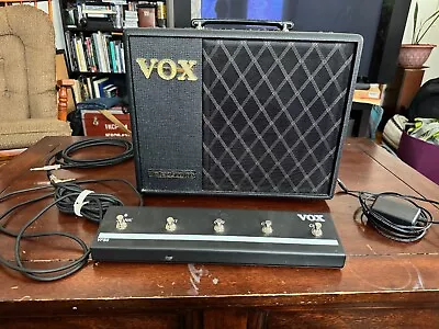 VOX VT20X Valvetronix Electric Guitar Amplifier + VFS5 Footswitch Pedal Extras • $250