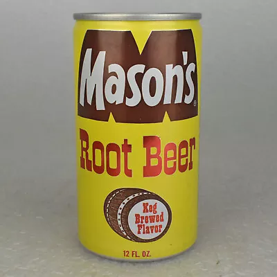 VTG 1970s Masons Root Beer Soda Pop Can Aluminum 12 Fl Cincinnati OH • $7.95