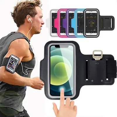 £3.95 • Buy Running Armband Holder Phone Touchscreen Bag Cover For IPhone X 11 12 13 Pro Max