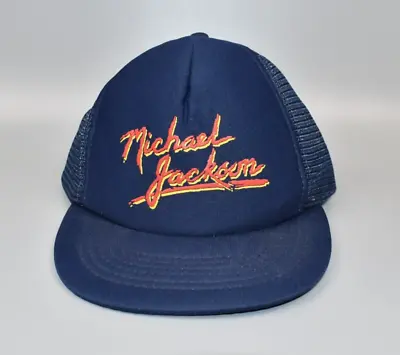 Michael Jackson Signature Script Vintage Trucker Snapback Cap Hat • $64.95