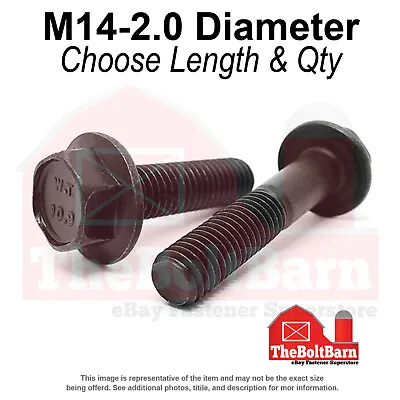 M14-2.0 Class 10.9 Hex Flange Screws Frame Bolts Phos & Oil (Pick Length &Qty) • $10.15