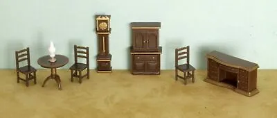 Dollhouse Miniature 1/4 Inch Scale Dining Room Set • $4.99