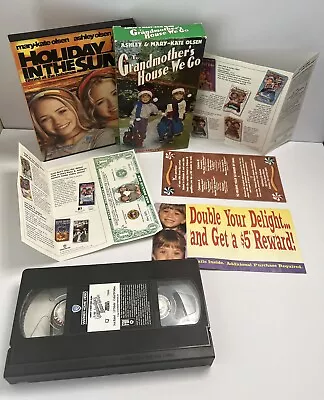 Mary-Kate & Ashley Olsen Holiday In The Sun (DVD 2001) RARE Olsen Twins & VHS • $10