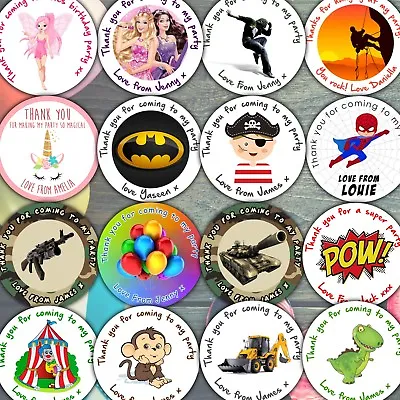 Personalised Birthday Party Stickers For Sweet Cones. Fast And Free Delivery • £3.79