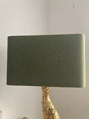 Green Linen Lampshade Rectangular  • £29.99