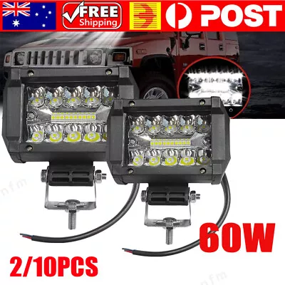 10PCS 4inch LED Work Light Bar Spot Flood Combo Work Driving Lights OffRoad 4WD • $36.64