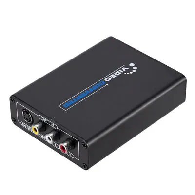 For HDMI To 3RCA AV CVBS Composite S-Video R/L Audio Converter Adapter Upscaler • $29.84