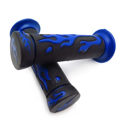 1  Blue Flame Gel Style Black Hand Grips For YAMAHA FZR YZF 600 ATV JET SKI • $10.79