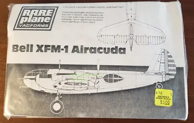 Rare Plane Bell XFM-1 Airacuda 1/72 Vacuform Kit • $19.99