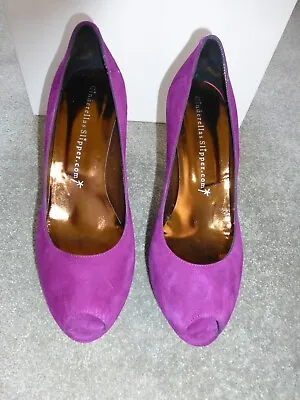 £25 • Buy Mascaro Designer Shoes Purple Platform Suede Size 39