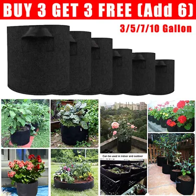 £6.71 • Buy Potato Growing Bags Home Garden Vegetable Flower Grow Bag Aeration Pot Container