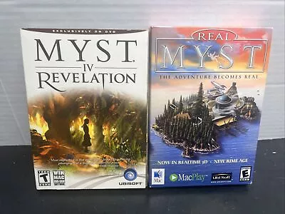 Myst IV Revelation  + Real Myst PC MAC DVD-ROM Rare Includes ALL Inserts UBISOFT • $9.98