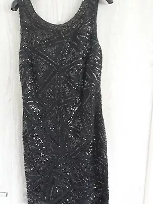£8 • Buy Eva And Lola Sequend Body Con Dress Size L