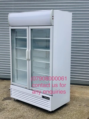 £880 • Buy Blizzard Double Door Display Fridge For Drinks , Sandwiches, Dairy Product