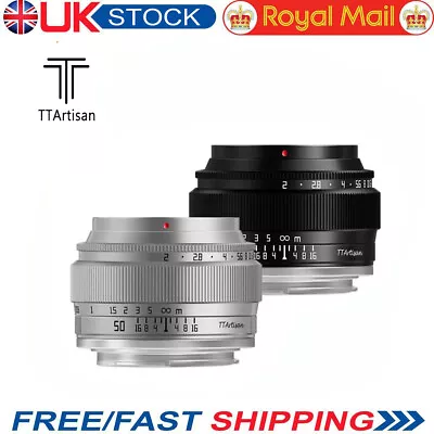 TTArtisan 50mm F2.0 Full Frame Manual Lens For Canon Nikon Fuji Sony Leica UK • £55