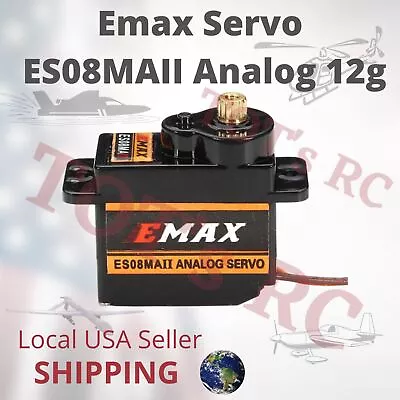 EMAX ES08MAII Mini Servo Metal Gear Analog Servo For RC Airplane Car Heli 12g • $10.99