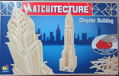 Bojeux Matchitecture Chrysler Building New In Opened Box Build With Match Sticks • $32.99