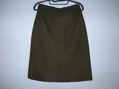 US Marine Corps USMC Women's Green Alpha Dress Uniform Skirt Size 10MS Hemmed • $18.99