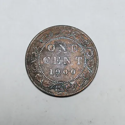 1900-H Canada One Cent - Victoria - Heaton Mint - Large 1 Cent Coin Circulated • $12.95