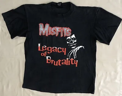 80’s Misfits Shirt Legacy Of Brutality 2-sided Size XL Danzig • $249