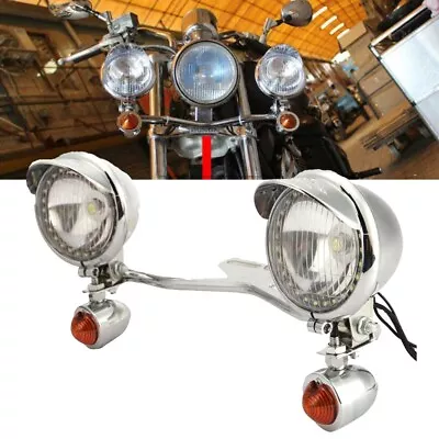 Passing Turn Signals Light Bar For Kawasaki Vulcan Classic MeanStreak Nomad 1600 • $95.99