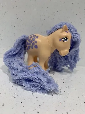 £25 • Buy Customised Vintage G1 My Little Pony OOAK Custom Violet Hearts Fluffy Hair