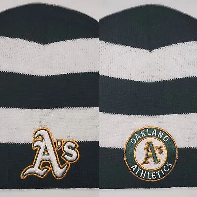 Oakland Athletics Beanie ⚾Knit Cap ⚾Hat ⚾CLASSIC MLB PATCH/LOGO ⚾NEW • $18.99