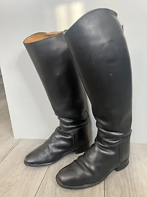 £20 • Buy HAWKINS Royale Ladies Tall Black Leather Vintage Riding Boots Size 5