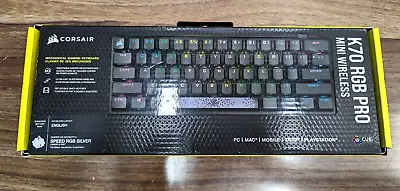 $199 • Buy Corsair K70 RGB PRO Mini Wirless 60% Mechanical Gaming Keyboard (Speed) Black