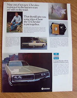 1972 Chrysler Newport Royal Ad Arthur Godfrey • $4