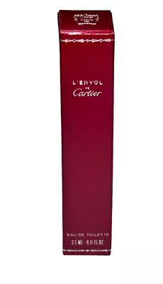 CARTIER L’ENVOL EAU DE TOILETTE MINI SPLASH 0.11 Oz / 3.5 Ml NEW TRAVEL SIZE • $9.99