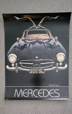 Mercedes Bena 300SL Gullwing Rod Caudle Art 18 X 24 • $29