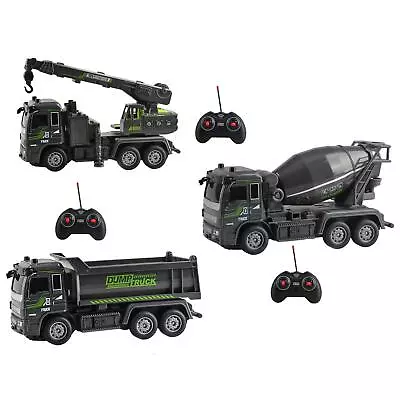 RC Engineering Vehicle Toy With Lights Preschool Learning Electric RC Truck 1:32 • $41.83