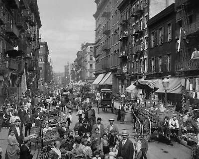 New York City Mulberry Street Early 1900's New Reproduction Picture Print • $24.95
