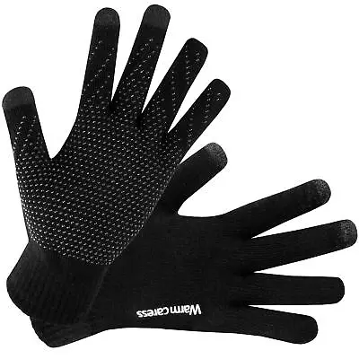 Magic Gloves Gripper Mens Womens Winter Warm Thermal Stretch Touch Screen Glove • £4.99