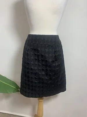 Merona Plaid WOMENS Black Pencil Skirt Size 10 • $19.90